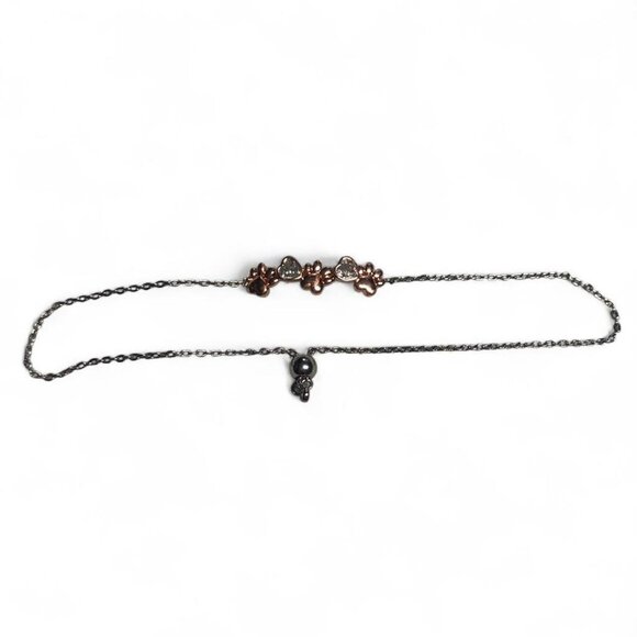 Rose Gold Paw Print Bracelet - Picture 3 of 3